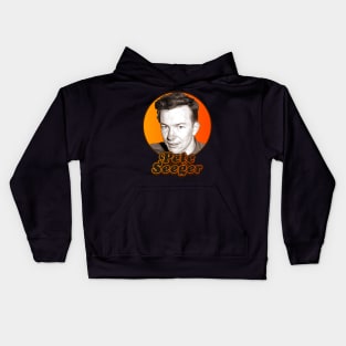 Pete Seeger ))(( Retro Folk Icon Kids Hoodie